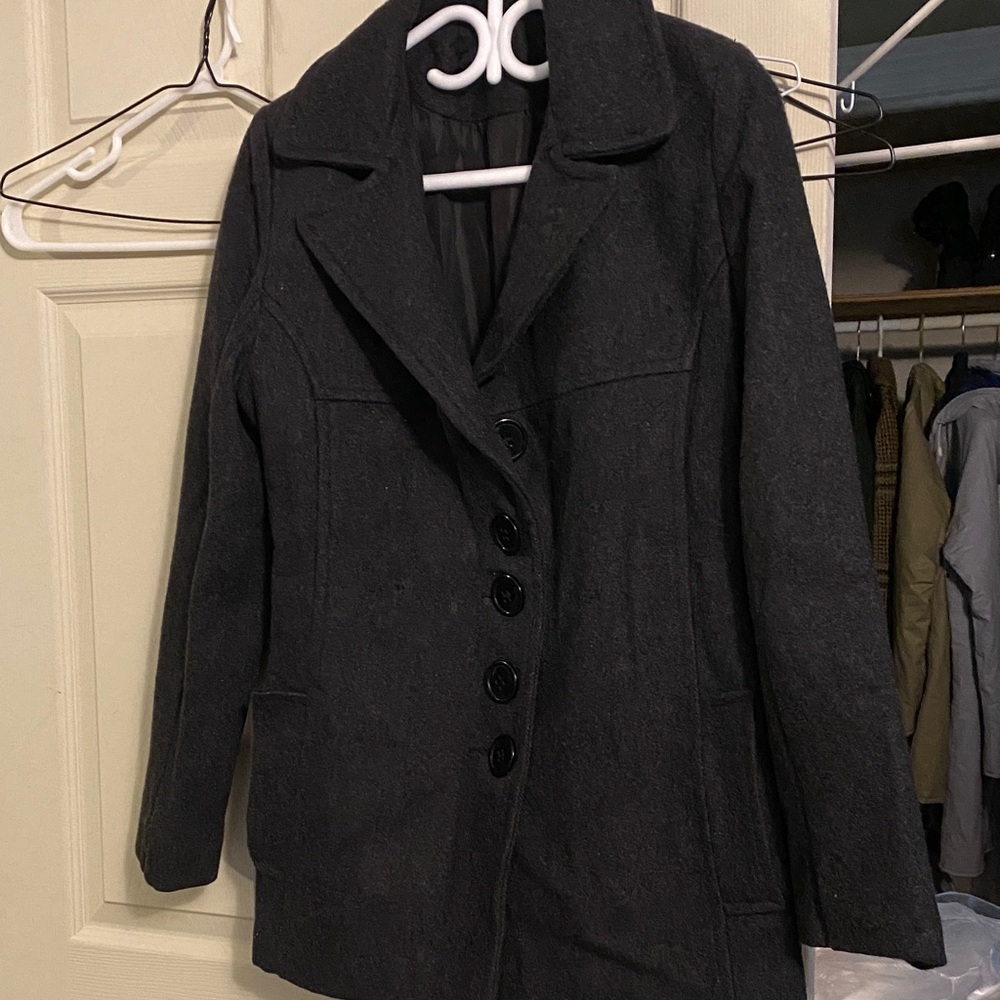 TATTOO Women's Black Wool Coat